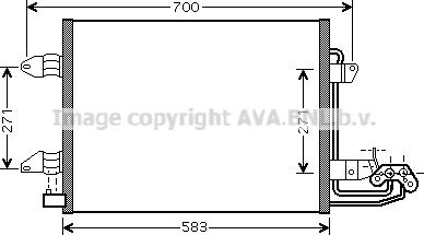 Ava Quality Cooling VN5211 - Конденсатор кондиционера autospares.lv