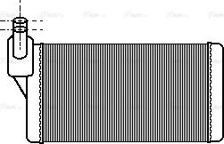 Ava Quality Cooling VN6097 - Теплообменник, отопление салона autospares.lv