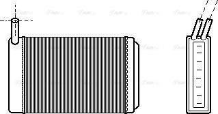 Ava Quality Cooling VN6061 - Теплообменник, отопление салона autospares.lv