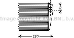 Ava Quality Cooling VN6229 - Теплообменник, отопление салона autospares.lv