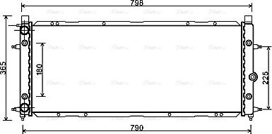 Ava Quality Cooling VN2094 - Радиатор, охлаждение двигателя autospares.lv