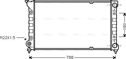 Ava Quality Cooling VN2066 - Радиатор, охлаждение двигателя autospares.lv