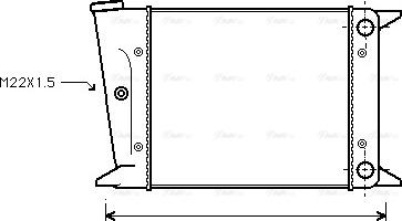 Ava Quality Cooling VN2002 - Радиатор, охлаждение двигателя autospares.lv