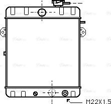 Ava Quality Cooling VN2007 - Радиатор, охлаждение двигателя autospares.lv