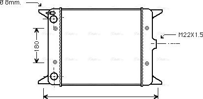 Ava Quality Cooling VN2012 - Радиатор, охлаждение двигателя autospares.lv