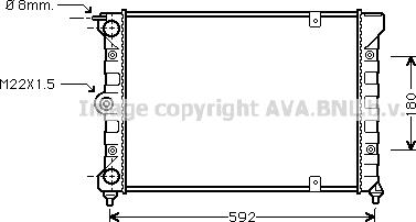 Ava Quality Cooling VN2084 - Радиатор, охлаждение двигателя autospares.lv