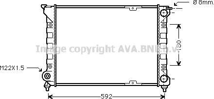 Ava Quality Cooling VN2085 - Радиатор, охлаждение двигателя autospares.lv