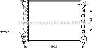 Ava Quality Cooling VNA2071 - Радиатор, охлаждение двигателя autospares.lv