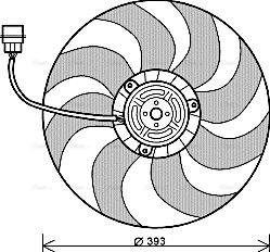 Ava Quality Cooling VN7526 - Вентилятор, охлаждение двигателя autospares.lv