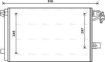 Ava Quality Cooling VNA5328D - Конденсатор кондиционера autospares.lv