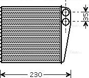 Ava Quality Cooling VNA6229 - Теплообменник, отопление салона autospares.lv