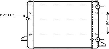 Ava Quality Cooling VNA2120 - Радиатор, охлаждение двигателя autospares.lv