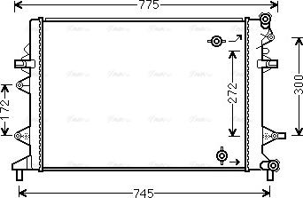 Ava Quality Cooling VNA2370 - Низкотемпературный охладитель, интеркулер autospares.lv