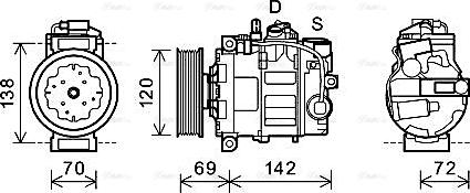 Ava Quality Cooling VNAK321 - Компрессор кондиционера autospares.lv