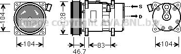 Ava Quality Cooling VNK309 - Компрессор кондиционера autospares.lv