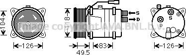 Ava Quality Cooling VNK303 - Компрессор кондиционера autospares.lv