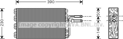 Ava Quality Cooling VNV185 - Испаритель, кондиционер autospares.lv