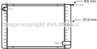 Ava Quality Cooling VO 2020 - Радиатор, охлаждение двигателя autospares.lv