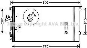 Ava Quality Cooling VW 5244 - Конденсатор кондиционера autospares.lv