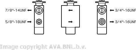 Ava Quality Cooling VW 1101 - Расширительный клапан, кондиционер autospares.lv