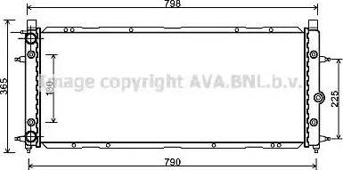 Ava Quality Cooling VW 2094 - Радиатор, охлаждение двигателя autospares.lv