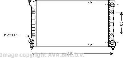 Ava Quality Cooling VW 2066 - Радиатор, охлаждение двигателя autospares.lv