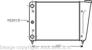 Ava Quality Cooling VW 2009 - Радиатор, охлаждение двигателя autospares.lv