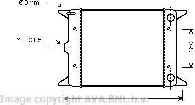 Ava Quality Cooling VW 2003 - Радиатор, охлаждение двигателя autospares.lv