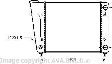 Ava Quality Cooling VW 2010 - Радиатор, охлаждение двигателя autospares.lv