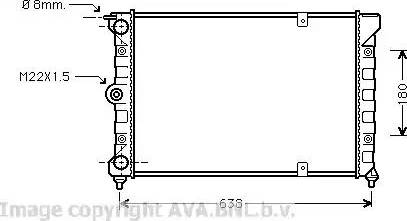 Ava Quality Cooling VW 2018 - Радиатор, охлаждение двигателя autospares.lv