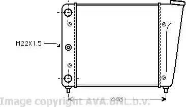 Ava Quality Cooling VW 2022 - Радиатор, охлаждение двигателя autospares.lv