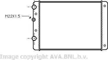 Ava Quality Cooling VW 2130 - Радиатор, охлаждение двигателя autospares.lv