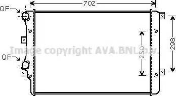 Ava Quality Cooling VW 2206 - Радиатор, охлаждение двигателя autospares.lv