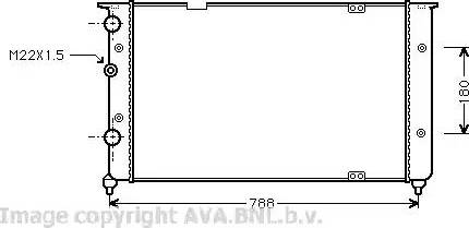 Ava Quality Cooling VWA2103 - Радиатор, охлаждение двигателя autospares.lv