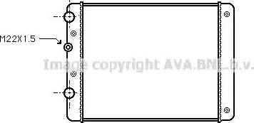 Ava Quality Cooling VWA2129 - Радиатор, охлаждение двигателя autospares.lv