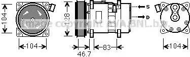 Ava Quality Cooling VWK309 - Компрессор кондиционера autospares.lv