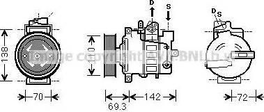 Ava Quality Cooling VWK318 - Компрессор кондиционера autospares.lv