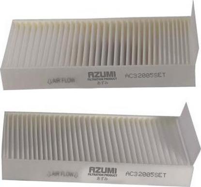 Azumi AC32005SET - Фильтр воздуха в салоне autospares.lv