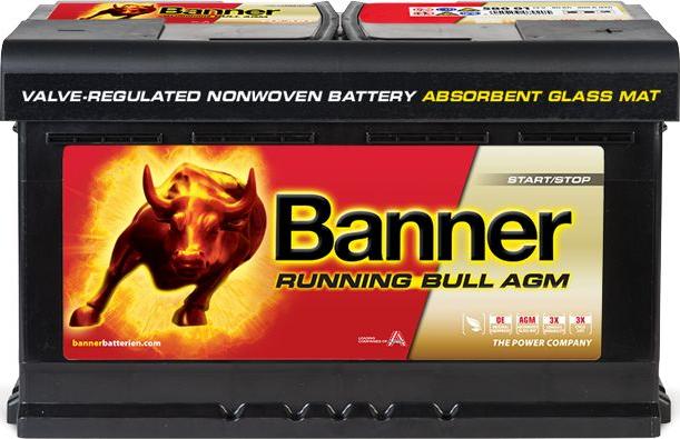 BannerPool 58001 - Стартерная аккумуляторная батарея, АКБ autospares.lv