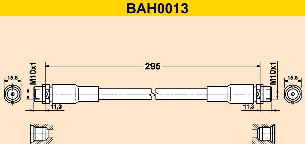 Barum BAH0013 - Тормозной шланг autospares.lv