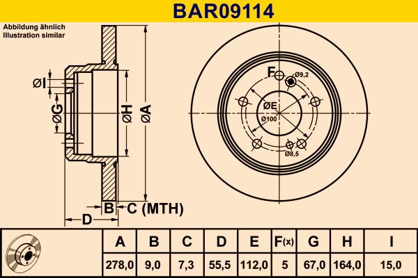 Barum BAR09114 - Тормозной диск autospares.lv