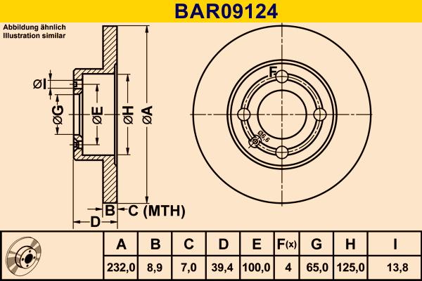 Barum BAR09124 - Тормозной диск autospares.lv