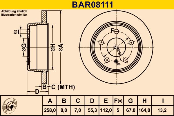 Barum BAR08111 - Тормозной диск autospares.lv