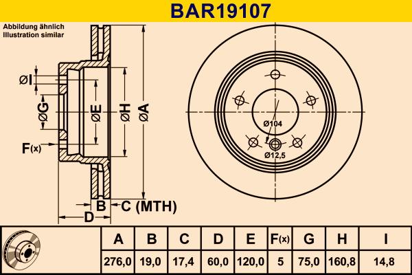 Barum BAR19107 - Тормозной диск autospares.lv