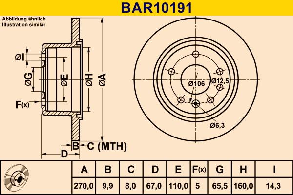 Barum BAR10191 - Тормозной диск autospares.lv