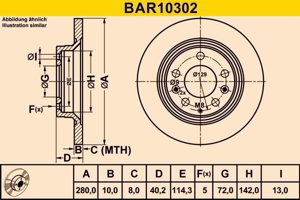 Barum BAR10302 - Тормозной диск autospares.lv