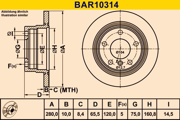 Barum BAR10314 - Тормозной диск autospares.lv