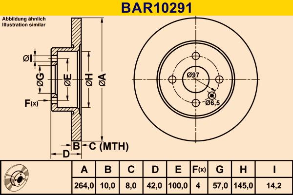 Barum BAR10291 - Тормозной диск autospares.lv