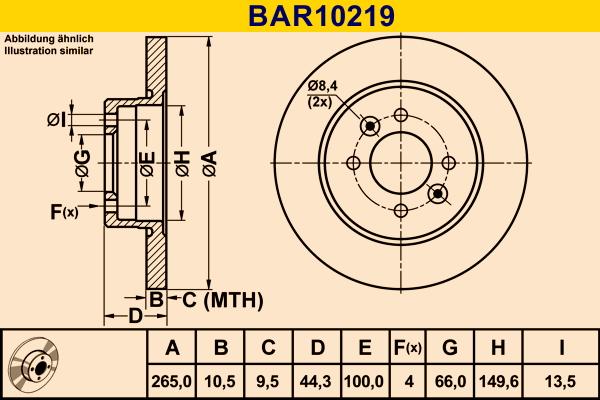 Barum BAR10219 - Тормозной диск autospares.lv