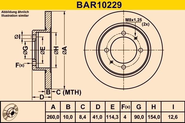 Barum BAR10229 - Тормозной диск autospares.lv